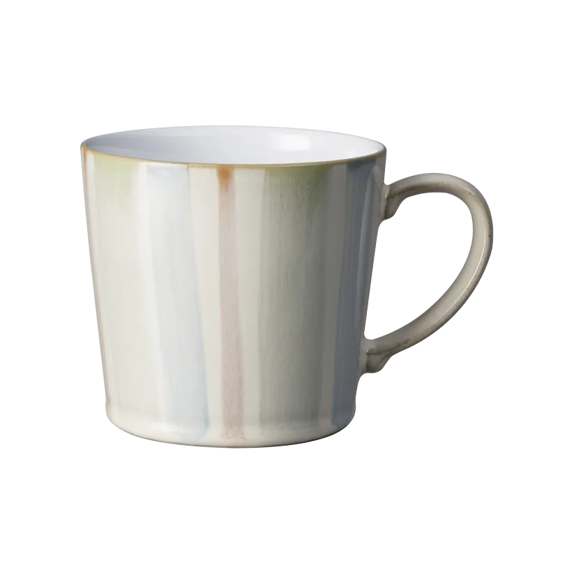 061010747 Multi Stripe Painted Large Mug (13x9x9.5cm) 400ml - Image 1