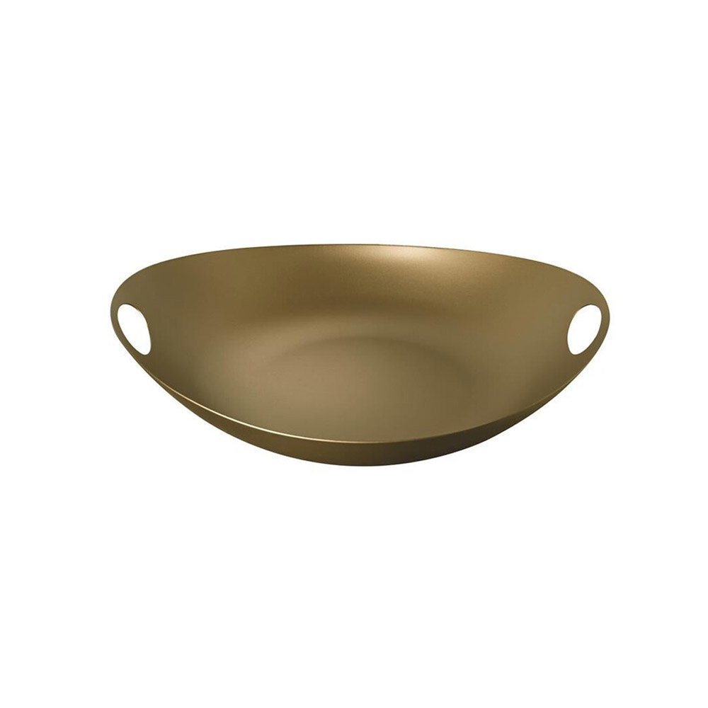0722020590445-1 Mepra Atmosfera Nettuno Gold Centrepiece Serving Tray - Image 1