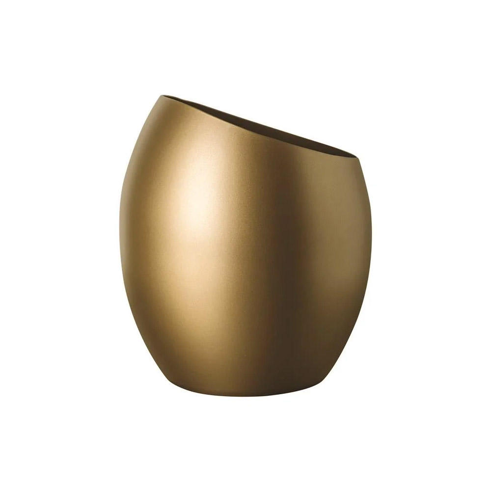 0722020590551 Mepra Atmosfera Mercurio Gold Ice Bucket & Vase (19cm) - Image 1