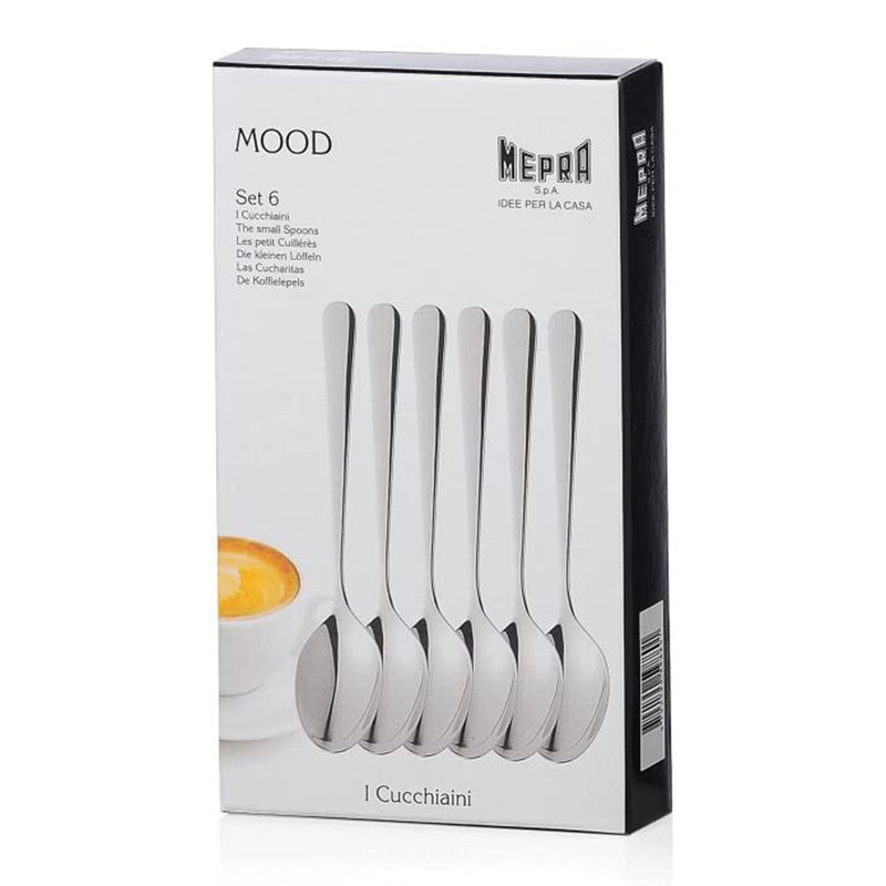 107144607 Mepra Evento Tea Spoon Set (6 Pieces) - Image 1