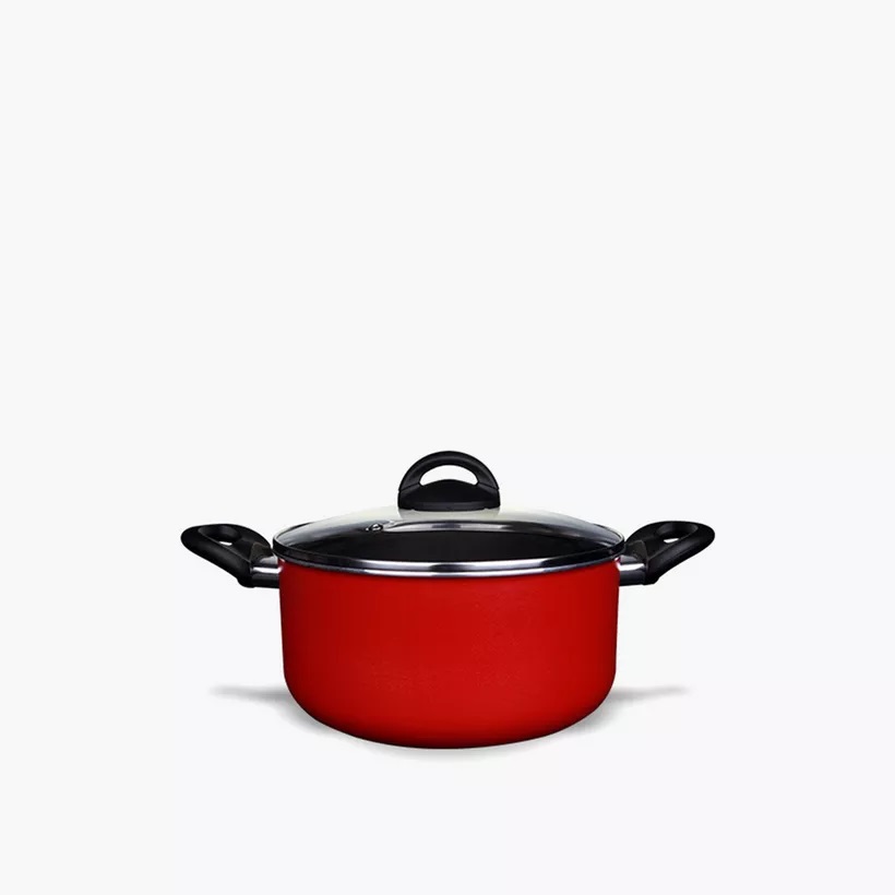 1308 Rossetti Rosso Red Casserole Pot (28cm) - Image 1