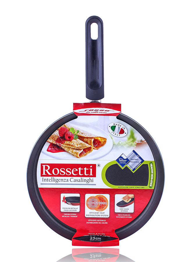 2 - Crepe Pan 25cm - Art Code 1311 Rossetti Rosso Red Crepe Pan & Pancake Pan (25cm) - Image 1