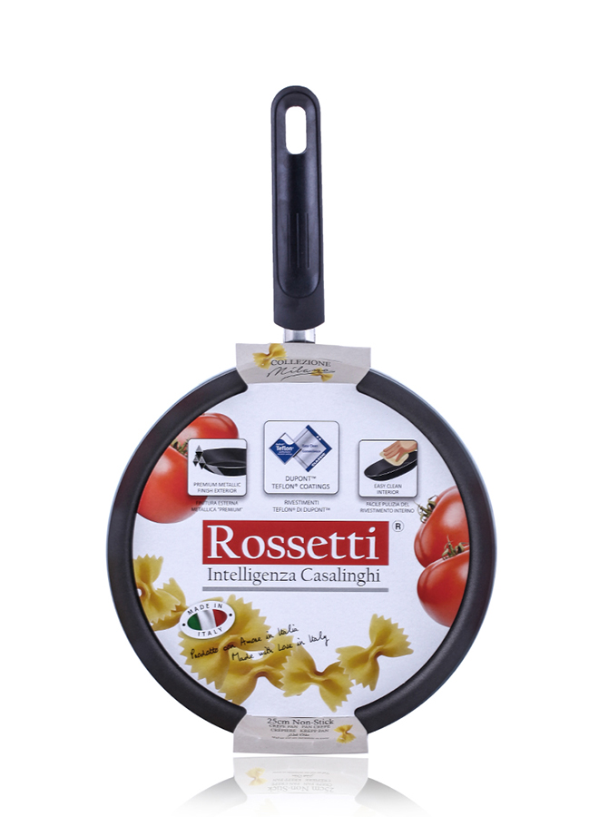 2 - Crepepan 25cm - Art Code 1234 Rossetti Milano Crepe Pan & Pancake Pan (25cm) - Image 1