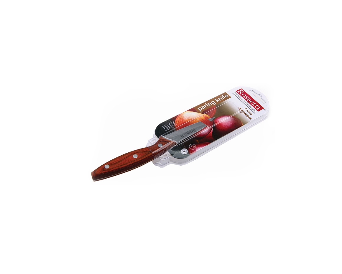 # 2188 - AZZURA - 8cm (3_) Paring Knife - Wood Rossetti Azzura Wood Paring Knife (8cm) - Image 1