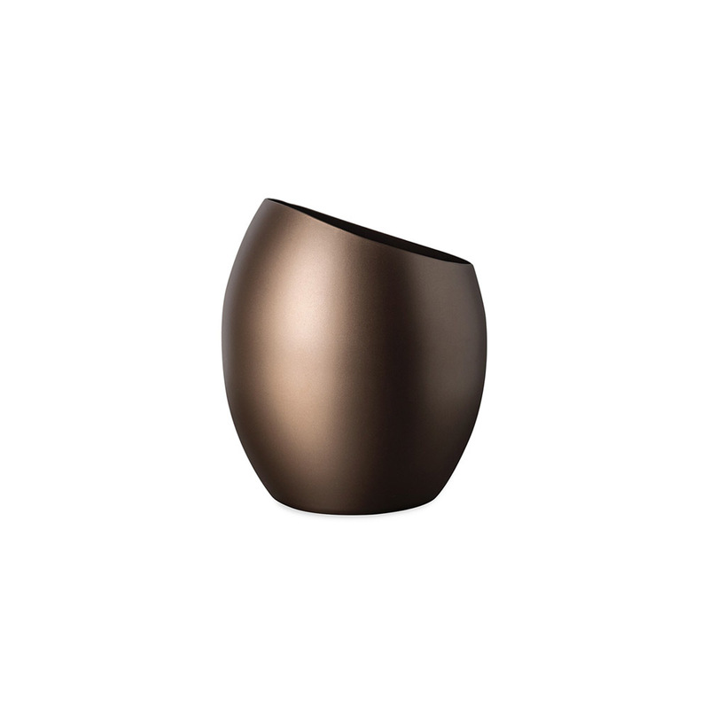251016(B) Mepra Atmosfera Mercurio Bronze Ice Bucket & Vase (11cm) - Image 1