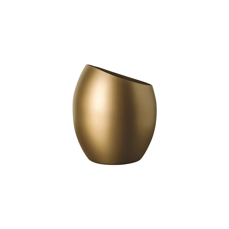 251016(O) Mepra Atmosfera Mercurio Gold Ice Bucket & Vase (11cm) - Image 1