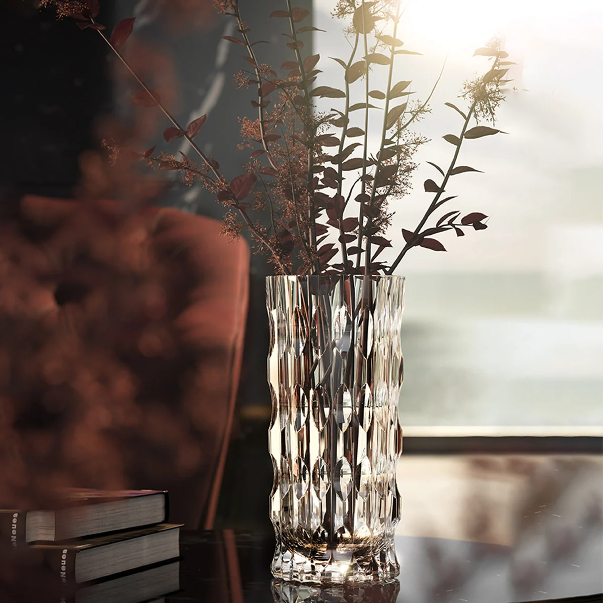 2728402000 RCR Joker Glass Flower Vase 28x12.5cm - Image 1