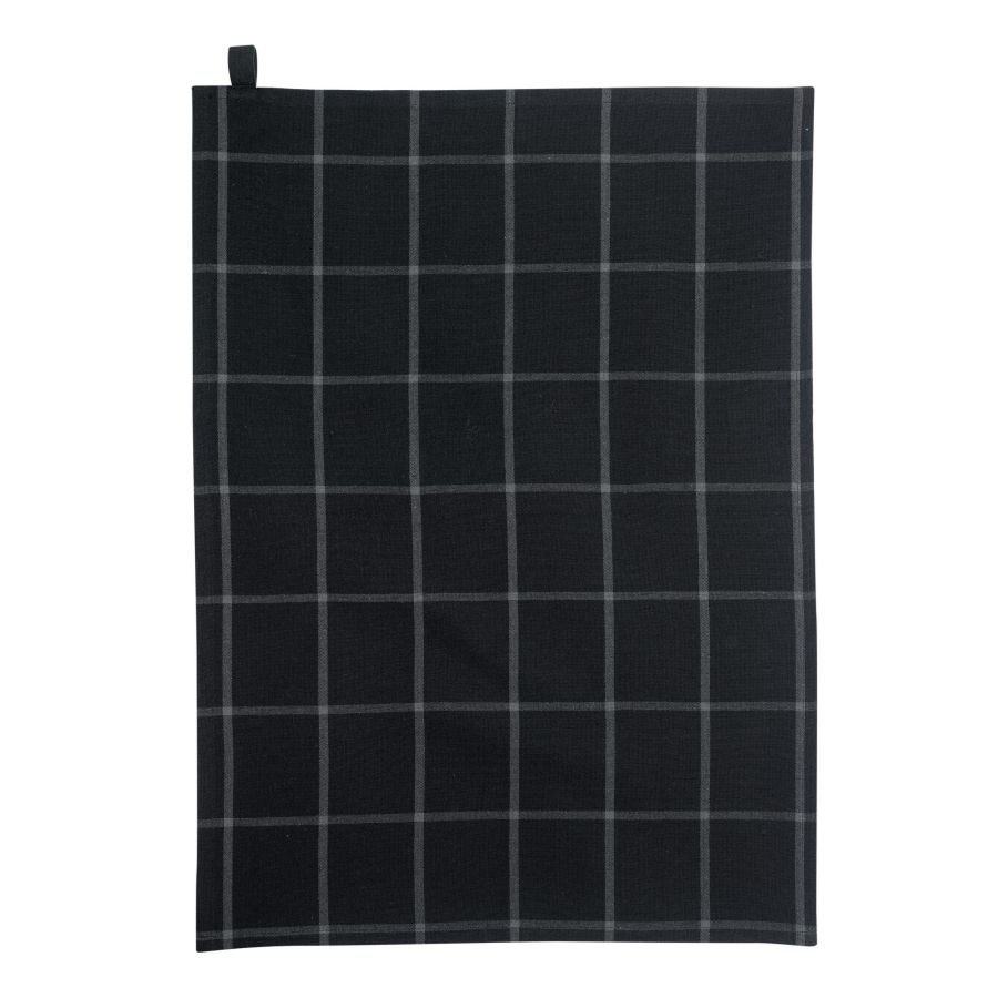3737079000 Doha Black Kitchen Towel (70x50cm) - Image 1