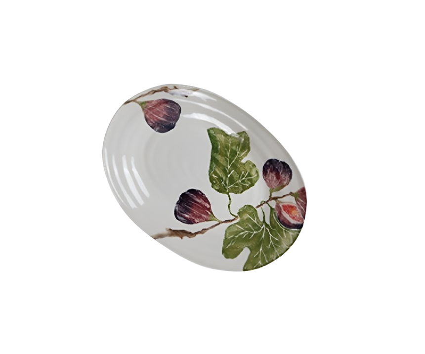 6950 Rossetti Fig Ridged Oval Platter (44x32cm) - Image 1
