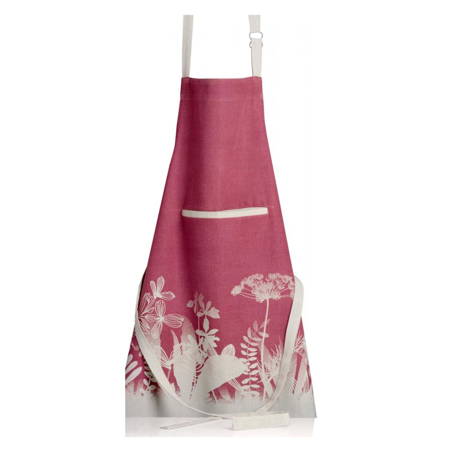 7888051000 Evaos Pink Organic Cotton Kitchen Apron - Image 1