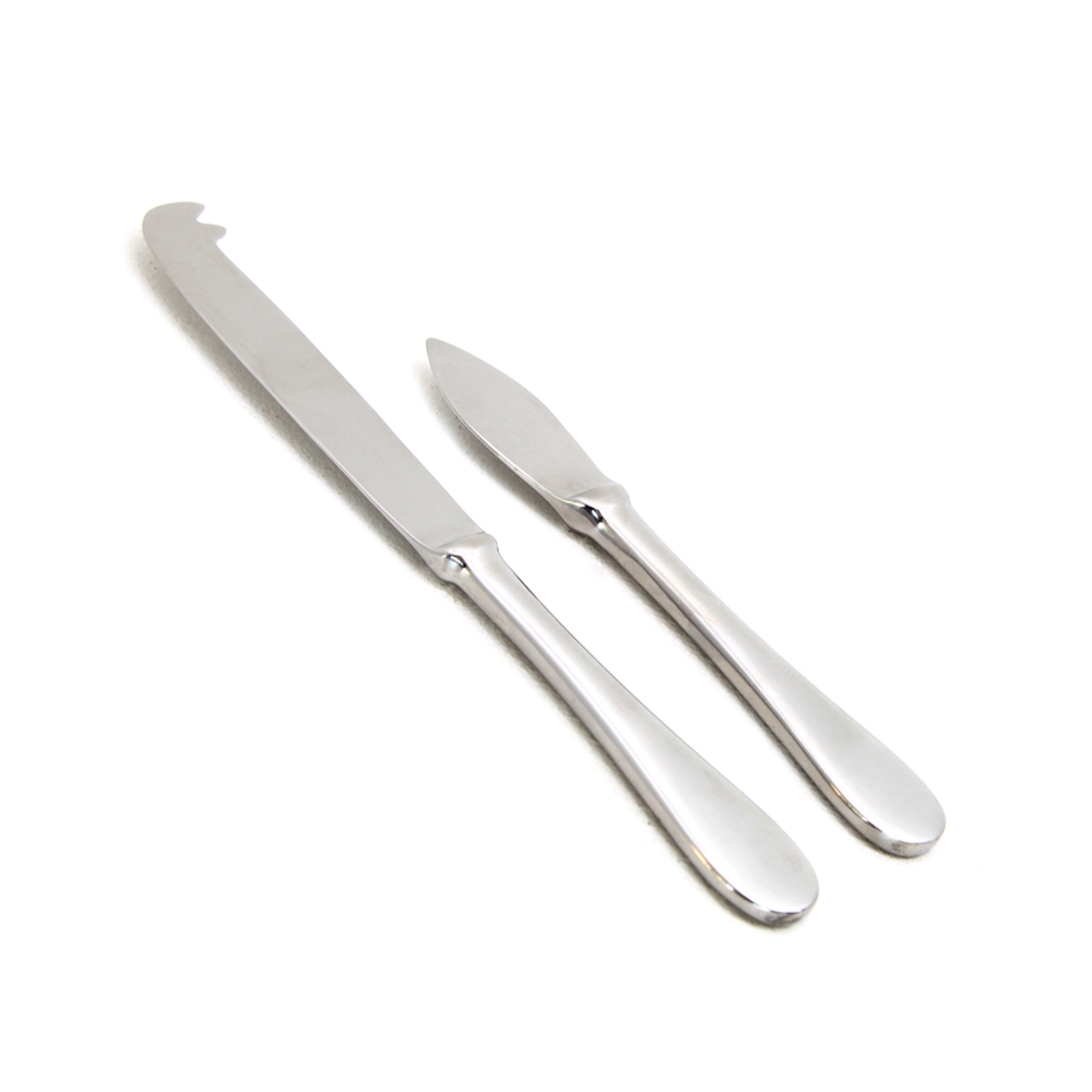 799975800899 - 1 Mepra Gemma Cheese Knives Set 2 Piece Gift Box - Image 1