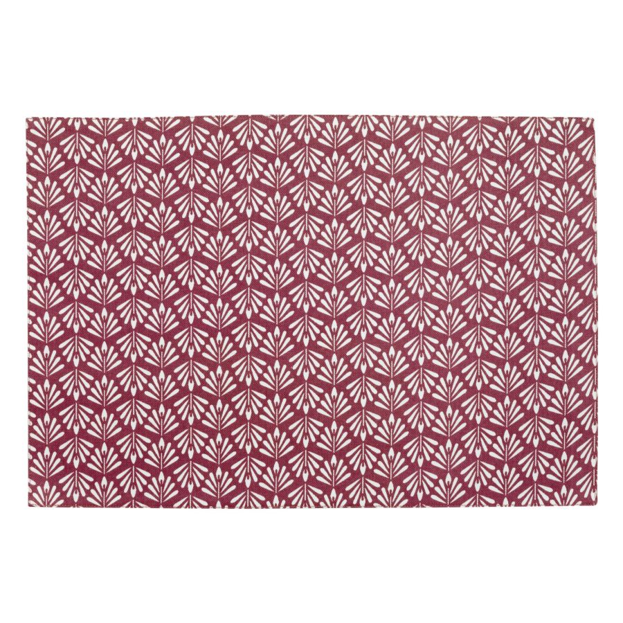 8509051000 Placemat Pompei Red with Coating (48x33cm) - Image 1