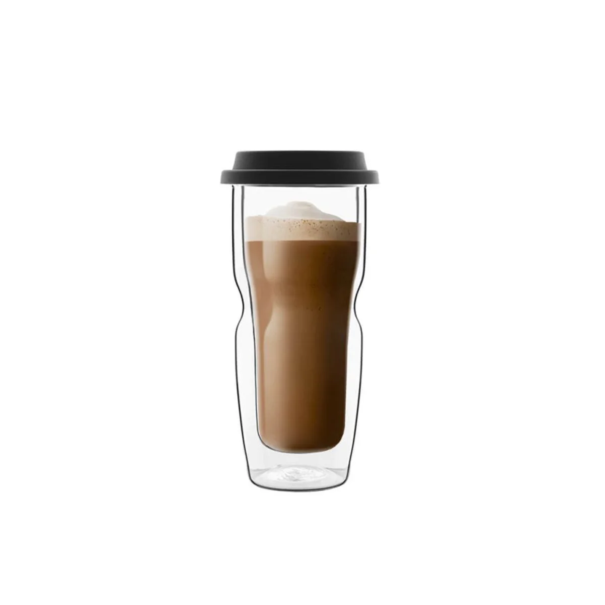 A12836G0402AA01 Luigi Coffee On The Go Large Double Wall Glass Thermos 460ml - Image 1