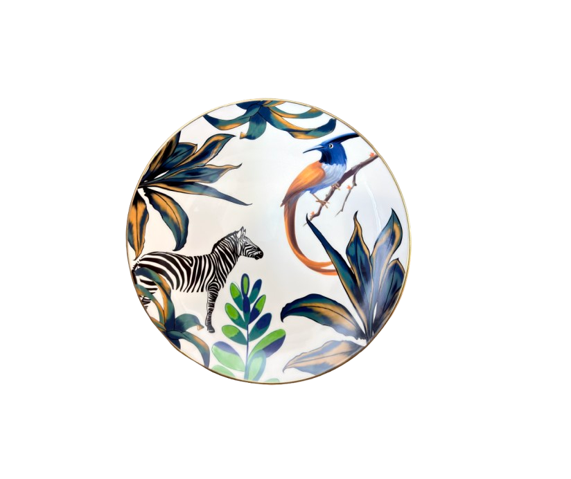 C062-1 Rossetti Amazonia Zebra Charger Plate (12 Inch) - Image 1