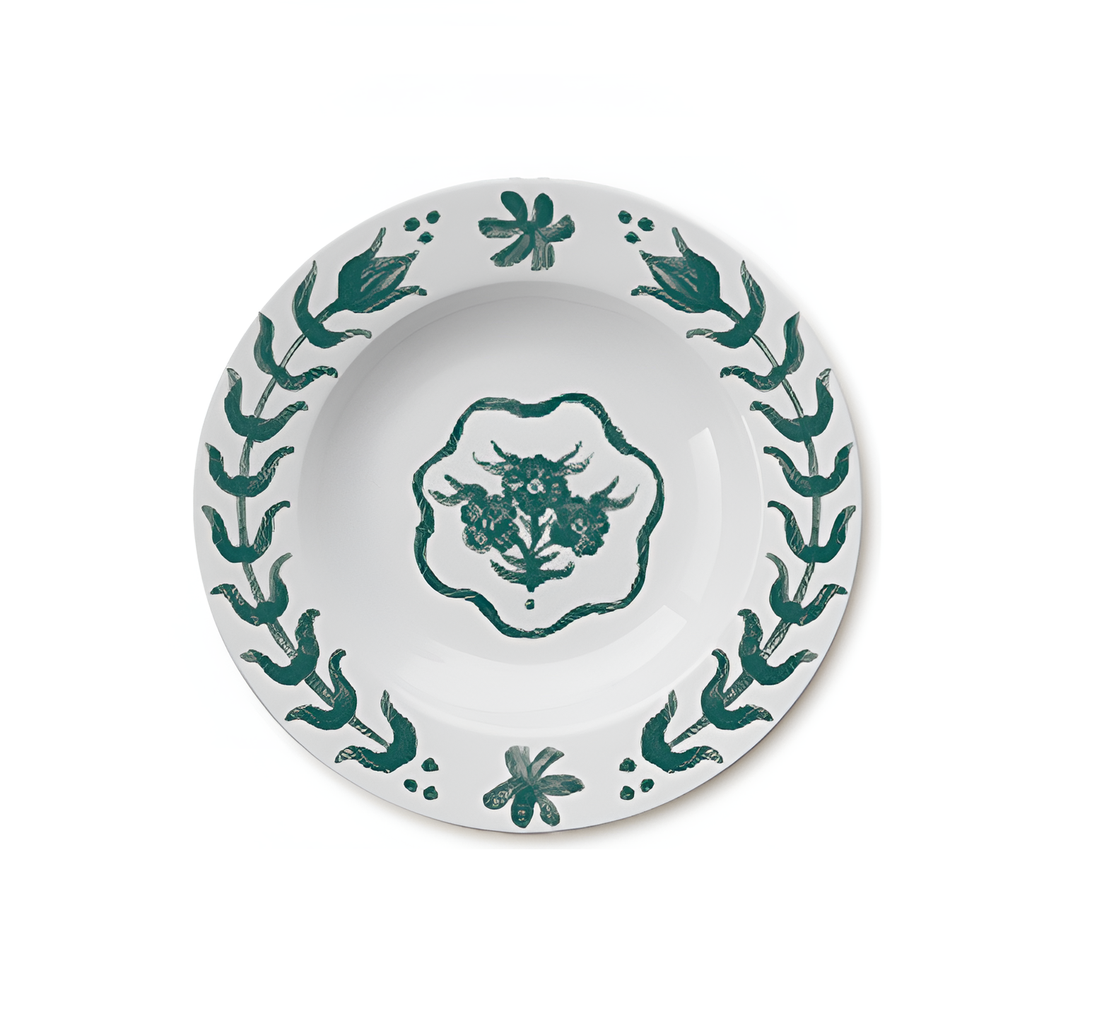 C145-4 Rossetti Palais Dusultan Green Pasta Bowl (9 Inch) - Image 1