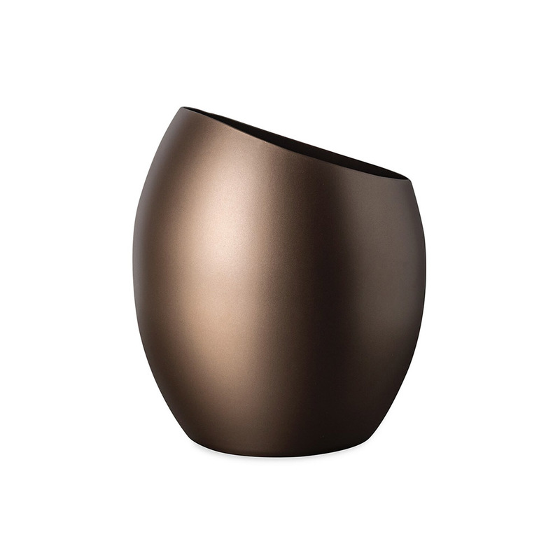 Copy of 251017(B) Mepra Atmosfera Mercurio Bronze Ice Bucket & Vase (19cm) - Image 1