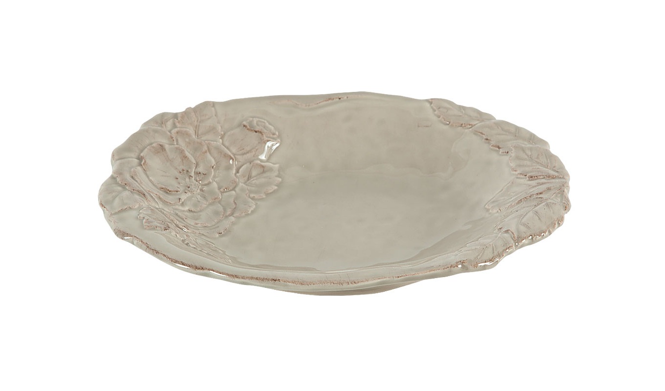 E24PT-6@GC Virginia Romantica Grey Rose Soup Plate (25 x 22) - Image 1