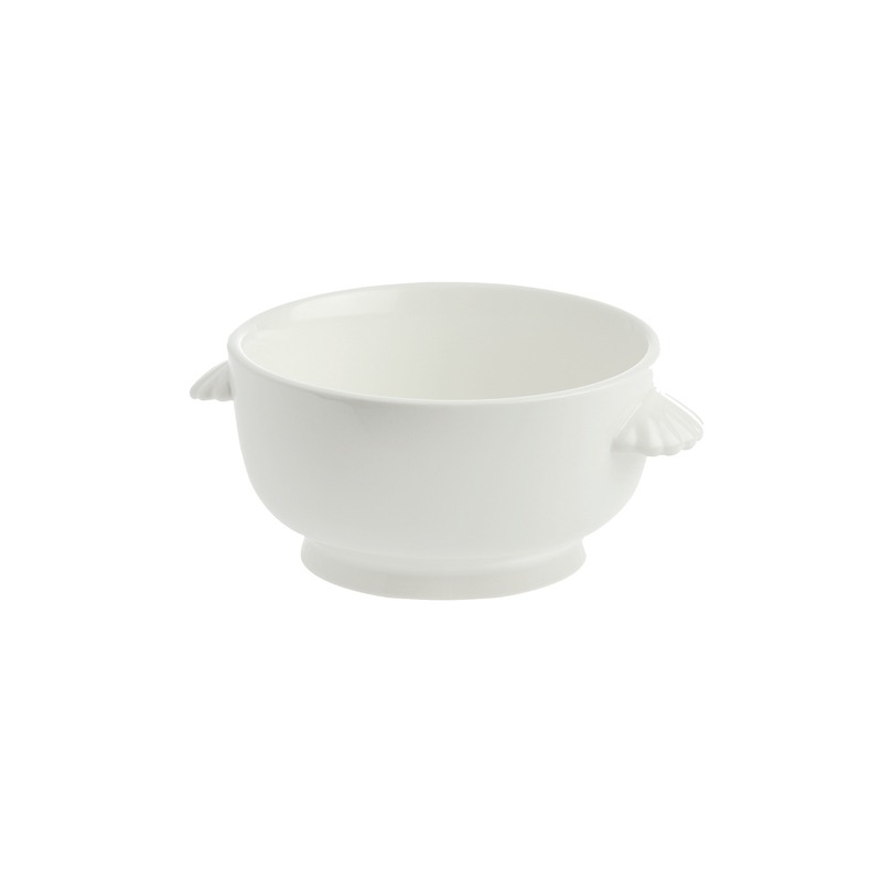 P001500916 Terrine Turin White Bowl (16x12.5cm) - Image 1