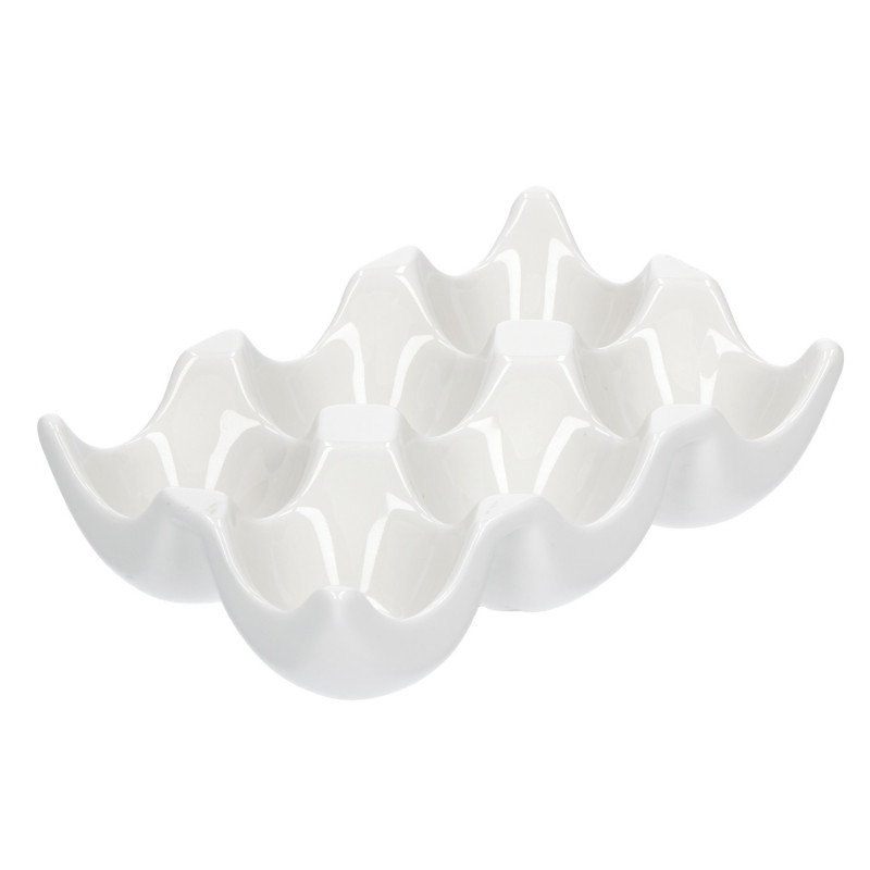 P001752500 Uova Ceramic 6 Egg Tray (14.3x9.5x3.7cm) - Image 1