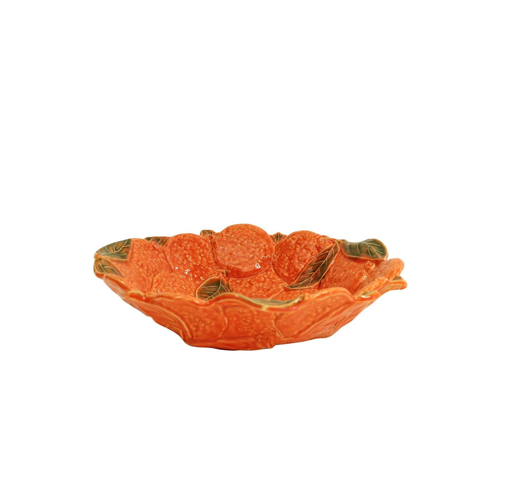 P91BL-1@ARC Virginia Centerpiece Orange Ceramic Large Serving Bowl (33cm) - Image 1