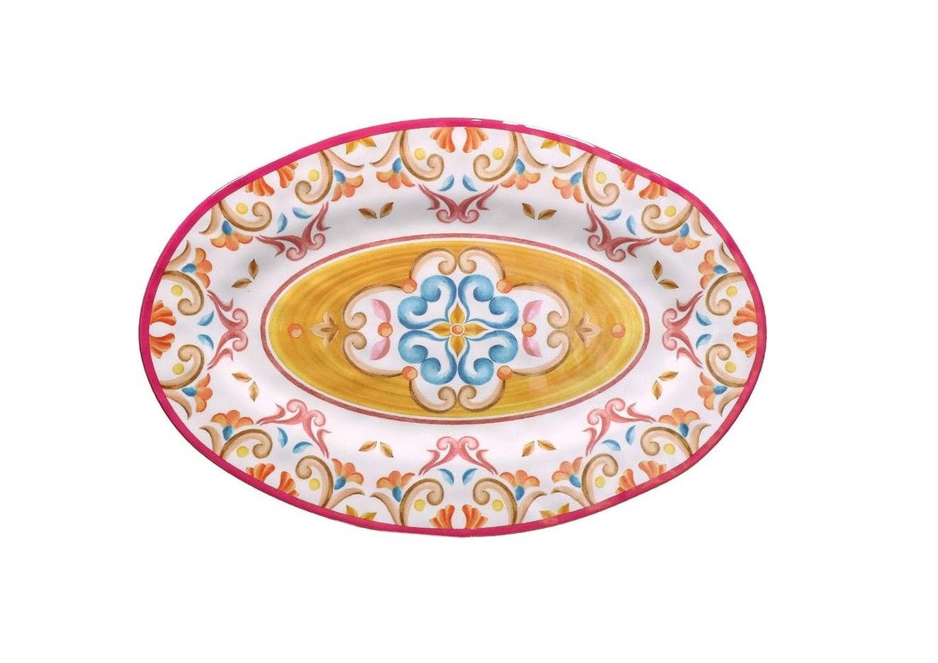 R13360004M Borgo Oval Melamine Serving Plate (45x30cm) - Image 1