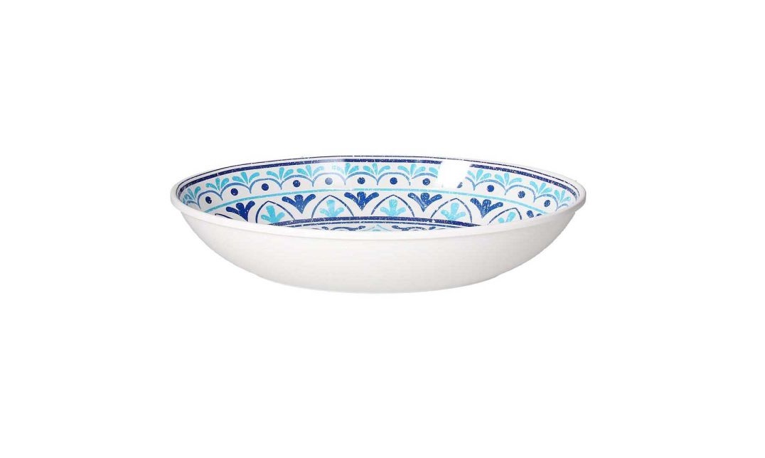 S092134CEFA Cefalu Oval Melamine Plate Serving Bowl Large (40x25cm) - Image 1