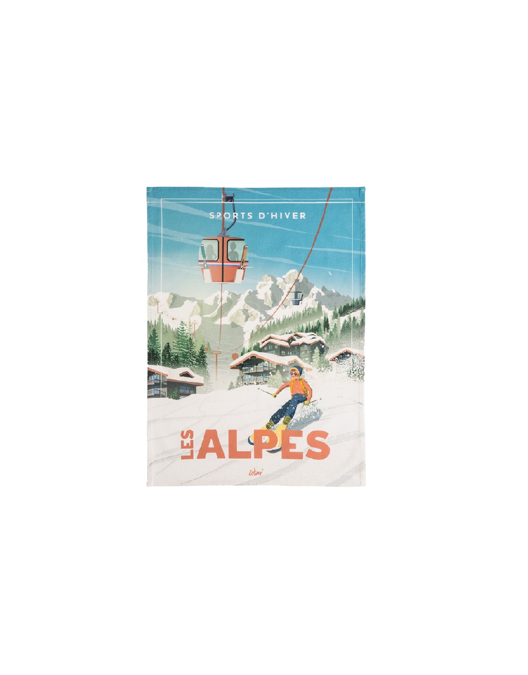 TTI-7132001-030-O001-CKE Les Alpes Tea Towel (50x75cm) (1Pc) - Image 1