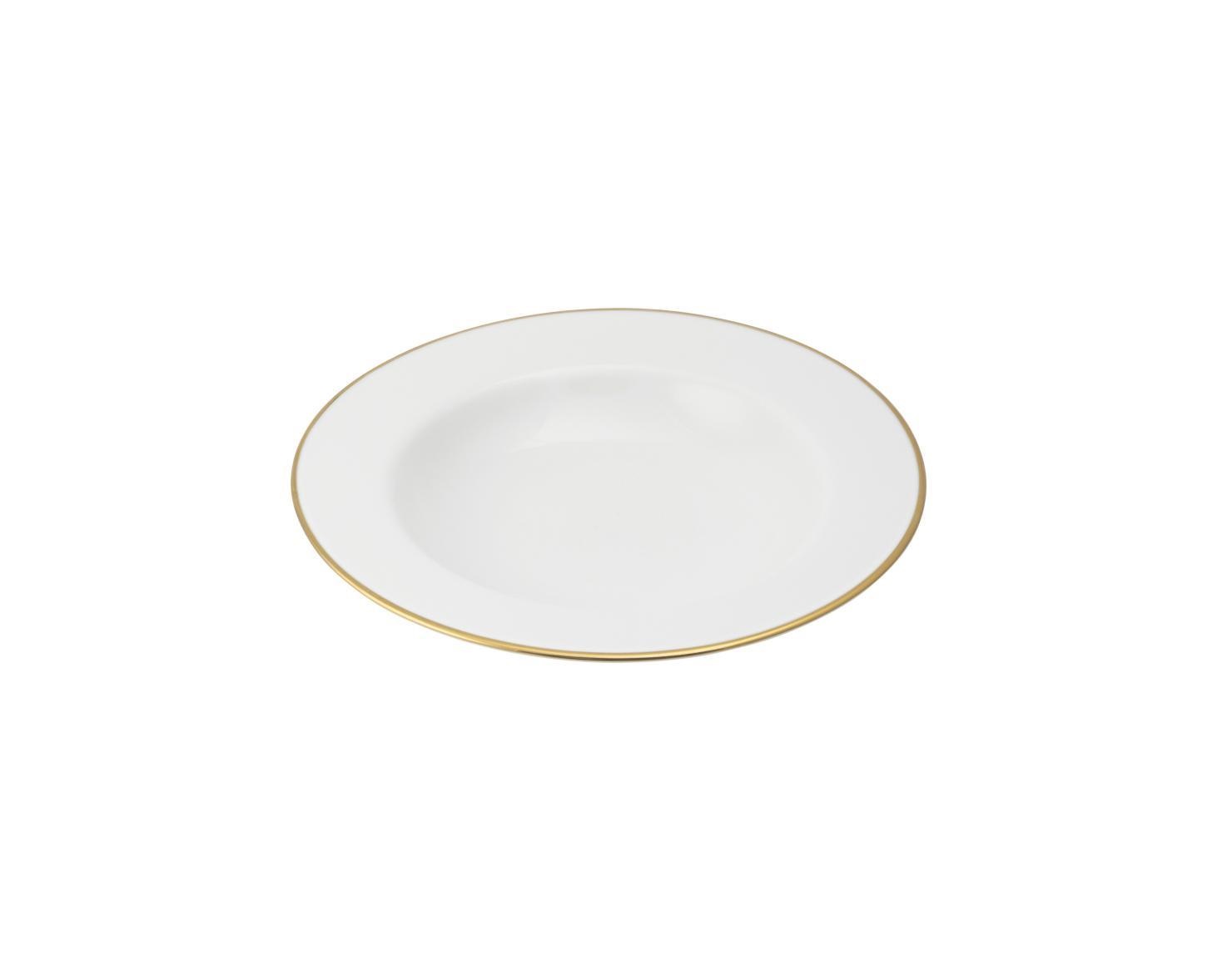 U10094112D25 Maesta White Soup Rim Plate (23cm) - Image 1
