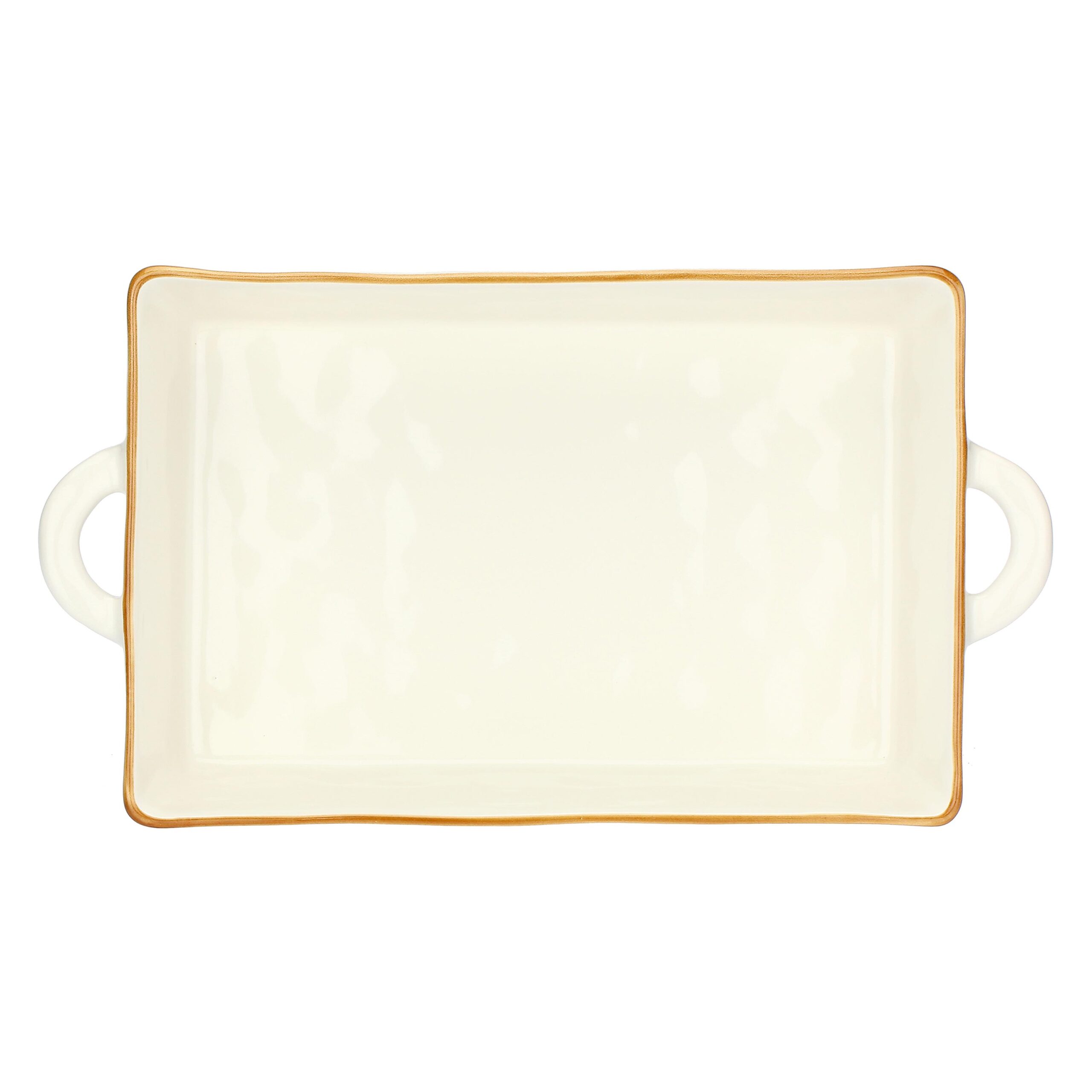 U20158596A80-01 Concerto Creme Stoneware Oven Dish (38x22x7.5cm) - Image 1