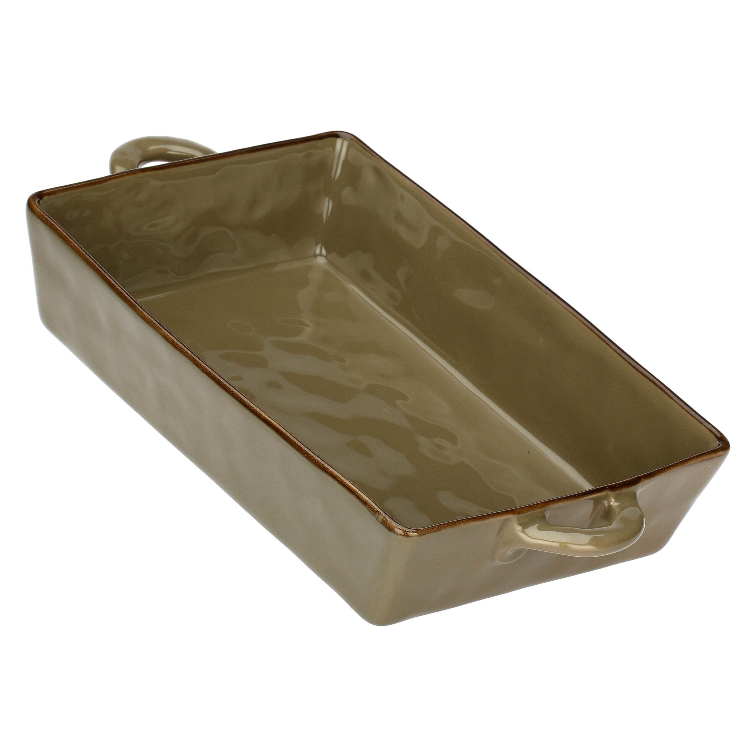 U20158596U03-03 (1) Concerto Brown Stoneware Oven Dish (29x15x6cm) - Image 1