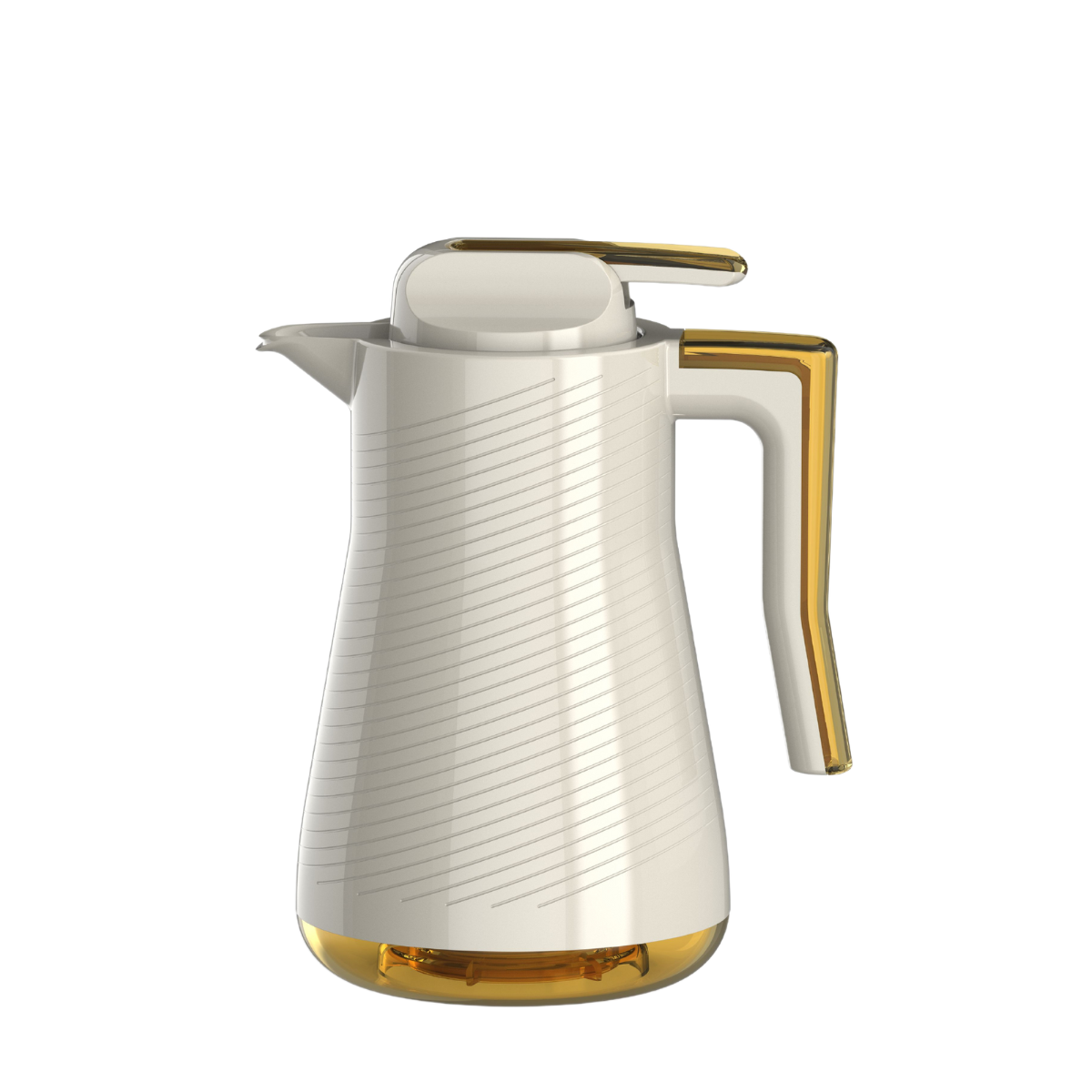 VF-006 Via Veneto Safari White Amber Thermos Vacuum Flask 700ml - Image 1
