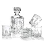 Selecta Whisky 7 Pieces Glassware Set (6 Drinking Glasses 285ml and 1500ml Decanter)
